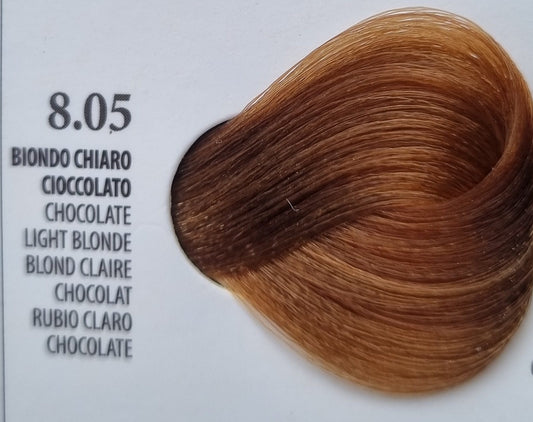 Vopsea Rapida 10 minute XHENSIL ITALIA - Blond Deschis Ciocolatiu 8.05 100ml