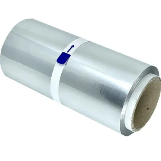 Folie aluminiu argintie grosime  - 12cm x 100m