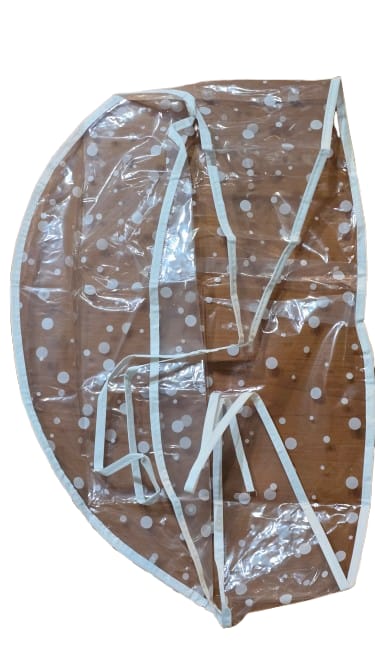 Casca pentru suvite, plastic transparent - tip boneta cu sireturi