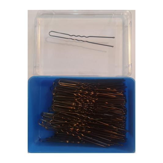 Ace pt sustinere coc groase, ondulate, cu bumb, 8cm maro L285, 250gr