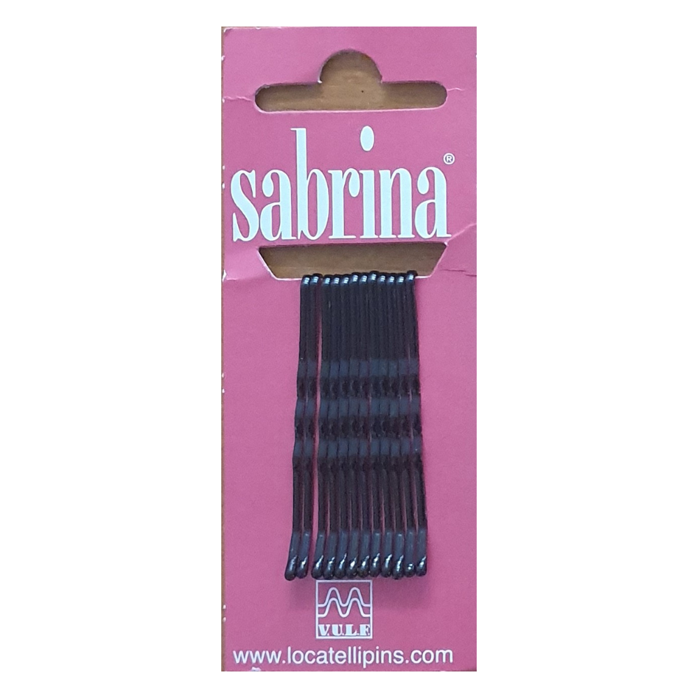 Agrafe ondulate negre - 5 cm - 12 buc/set (L57)