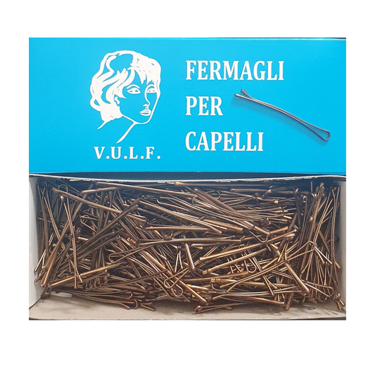 Agrafe netede, 5cm, cu bumb, maro L88, 500gr