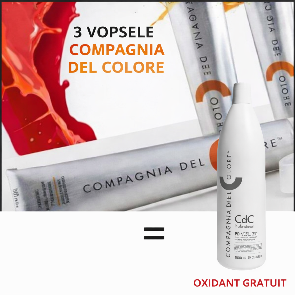 Pachet 3 Vopsele CDC + 1 Oxidant CADOU