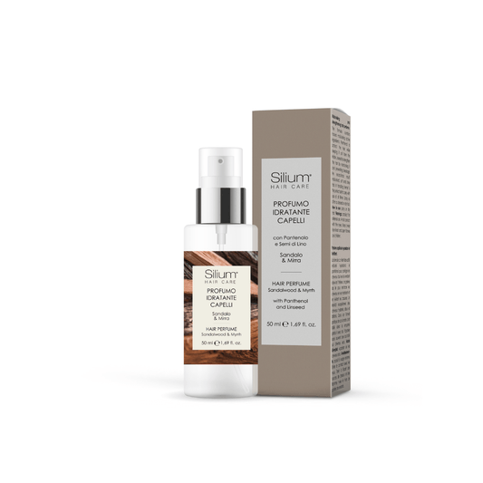 Parfum pentru Par, hidratant si restructurant Silium - Santal & Myrrh 50ml