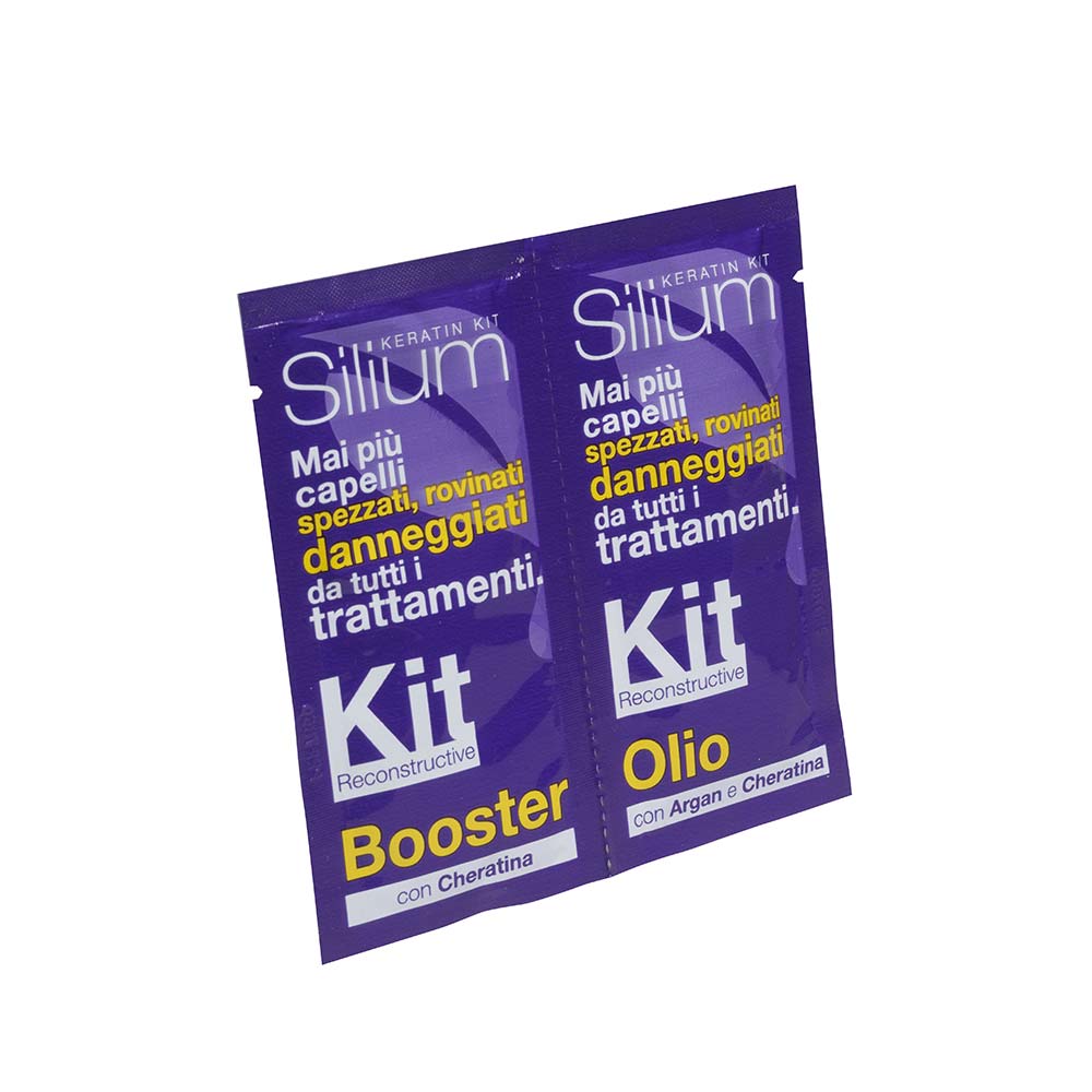 Kit restructurant par: fluid 12 ml ulei argan si keratina&booster 12 ml keratina