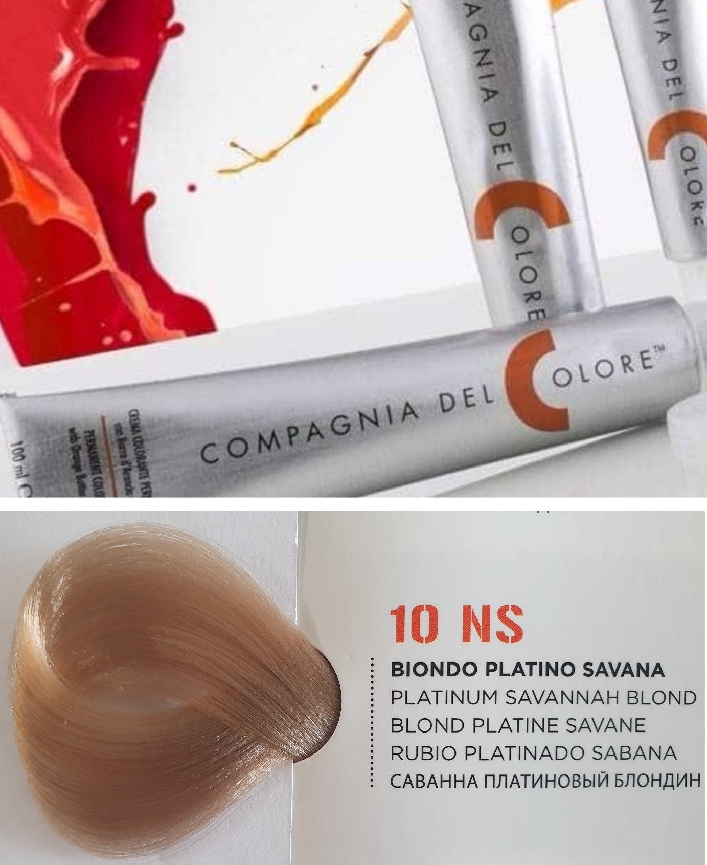 Vopsea pentru par Savanah - BLOND PLATINAT 10NS 100ml