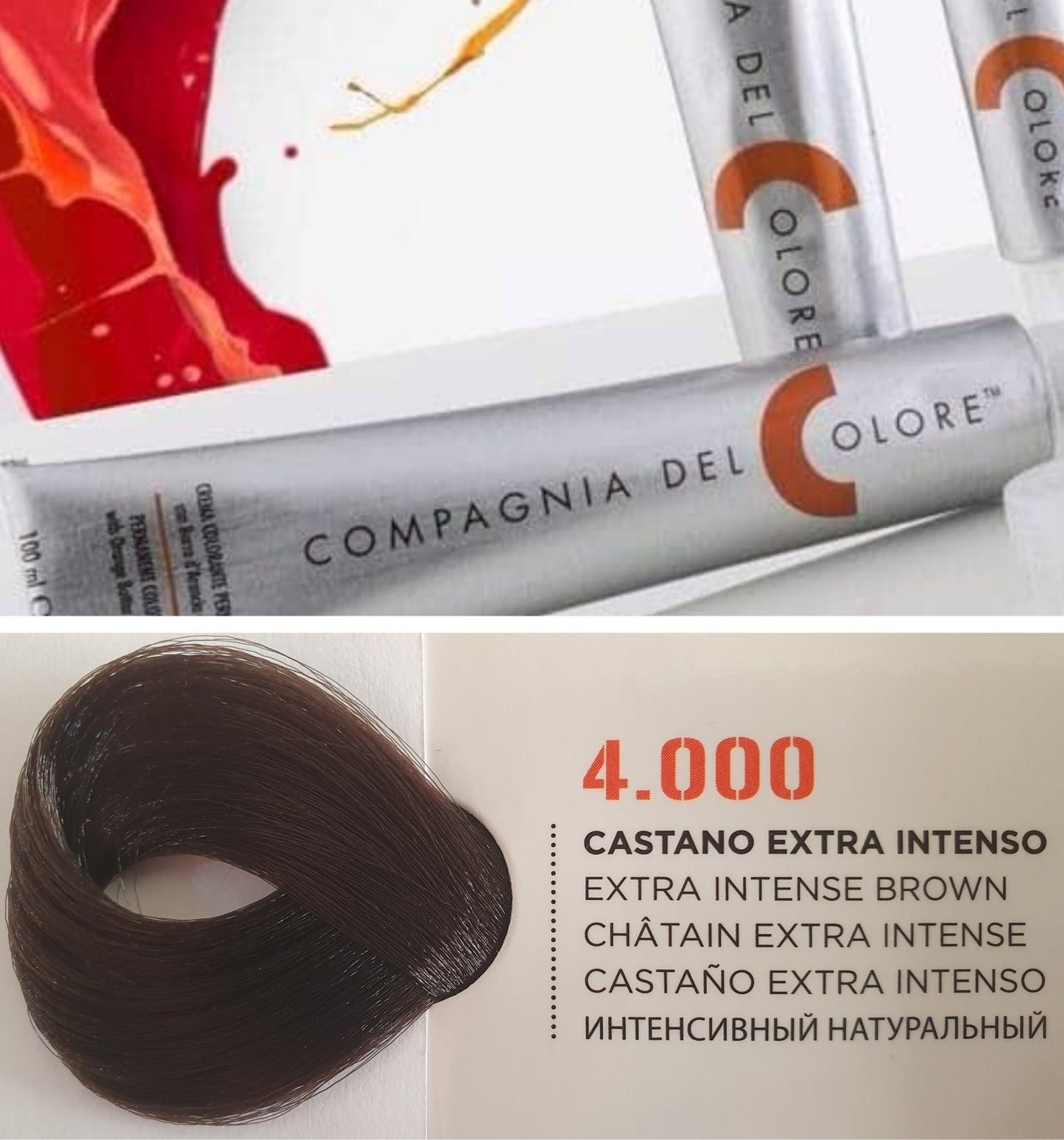 Vopsea pentru par Extraintens - CASTANIU 4.000 100ml