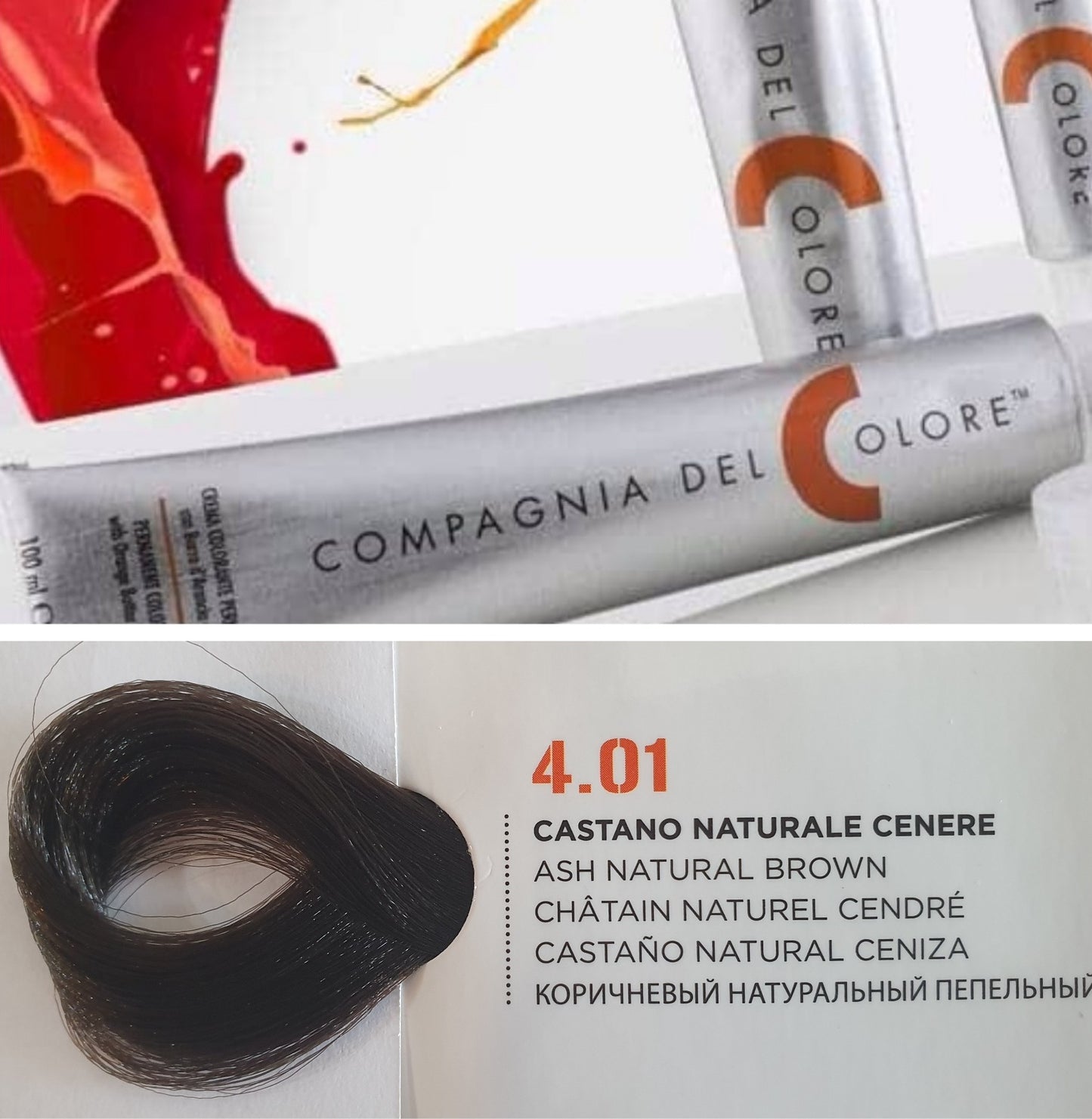 Vopsea pentru par Ash Natural - CASTANIU 4.01 100ml
