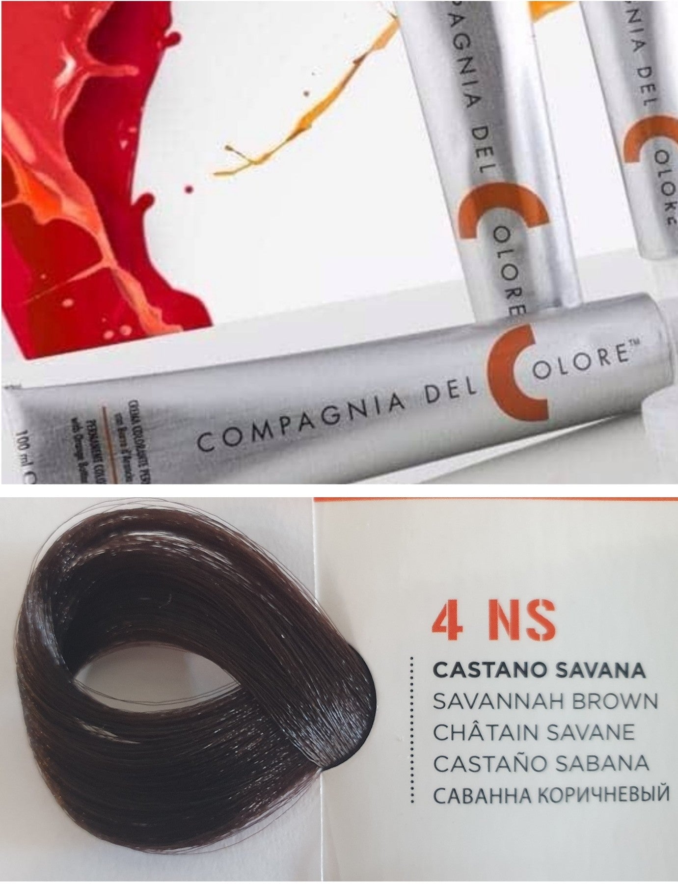 Vopsea pentru par Savanah - CASTANIU 4NS 100ml