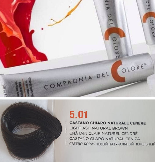 Vopsea pentru par Ash Natural - CASTANIU DESCHIS 5.01 100ml