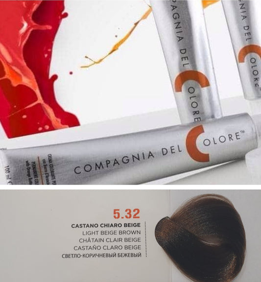 Vopsea pentru par Beige - CASTANIU DESCHIS 5.32 100ml