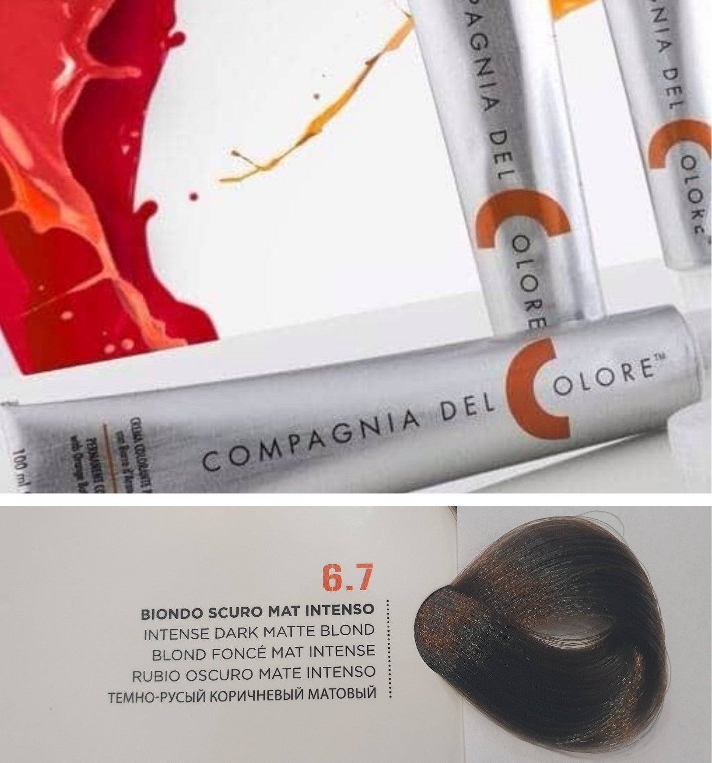 Vopsea pentru Par Matte - BLOND INCHIS 6.7 100ml