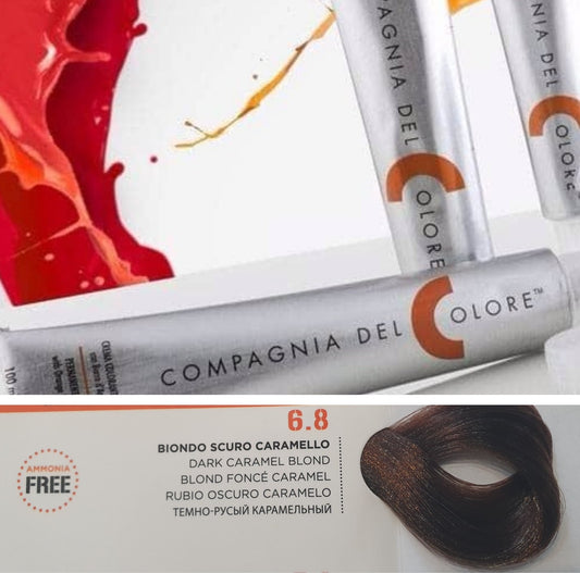 Vopsea pentru par Caramel - BLOND INCHIS 6.8 100ml