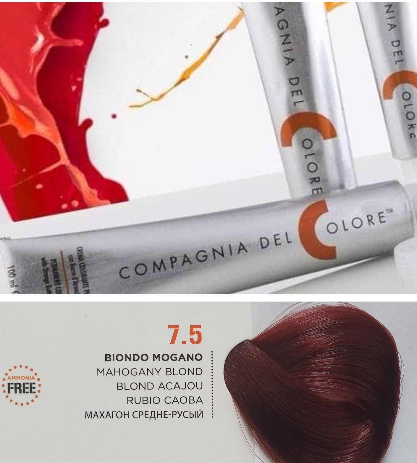 Vopsea pentru par Mahogany - BLOND 7.5 100ml