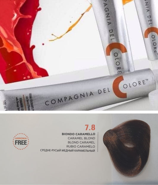 Vopsea pentru par Caramel - BLOND 7.8 100ml