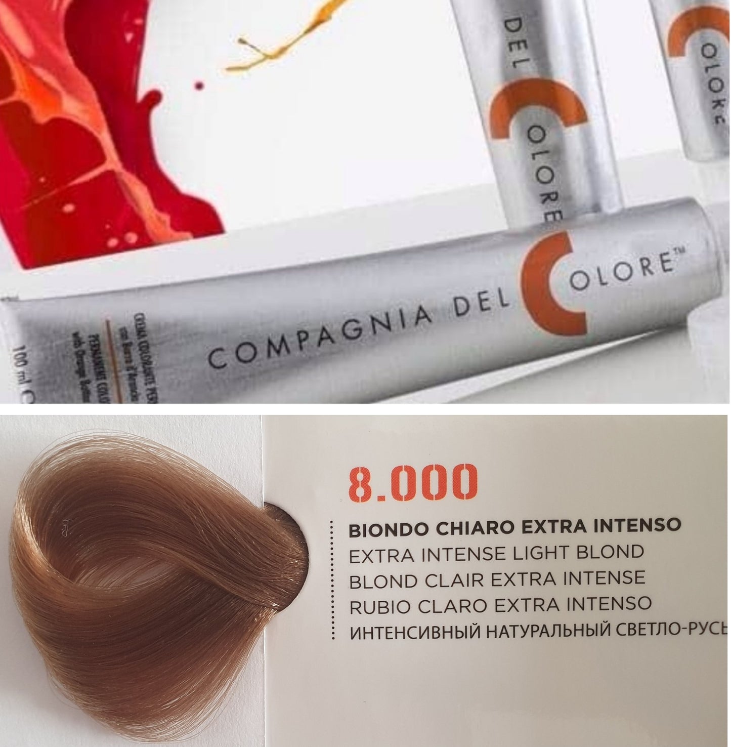 Vopsea pentru par Extraintens - BLOND DESCHIS 8.000 100ml