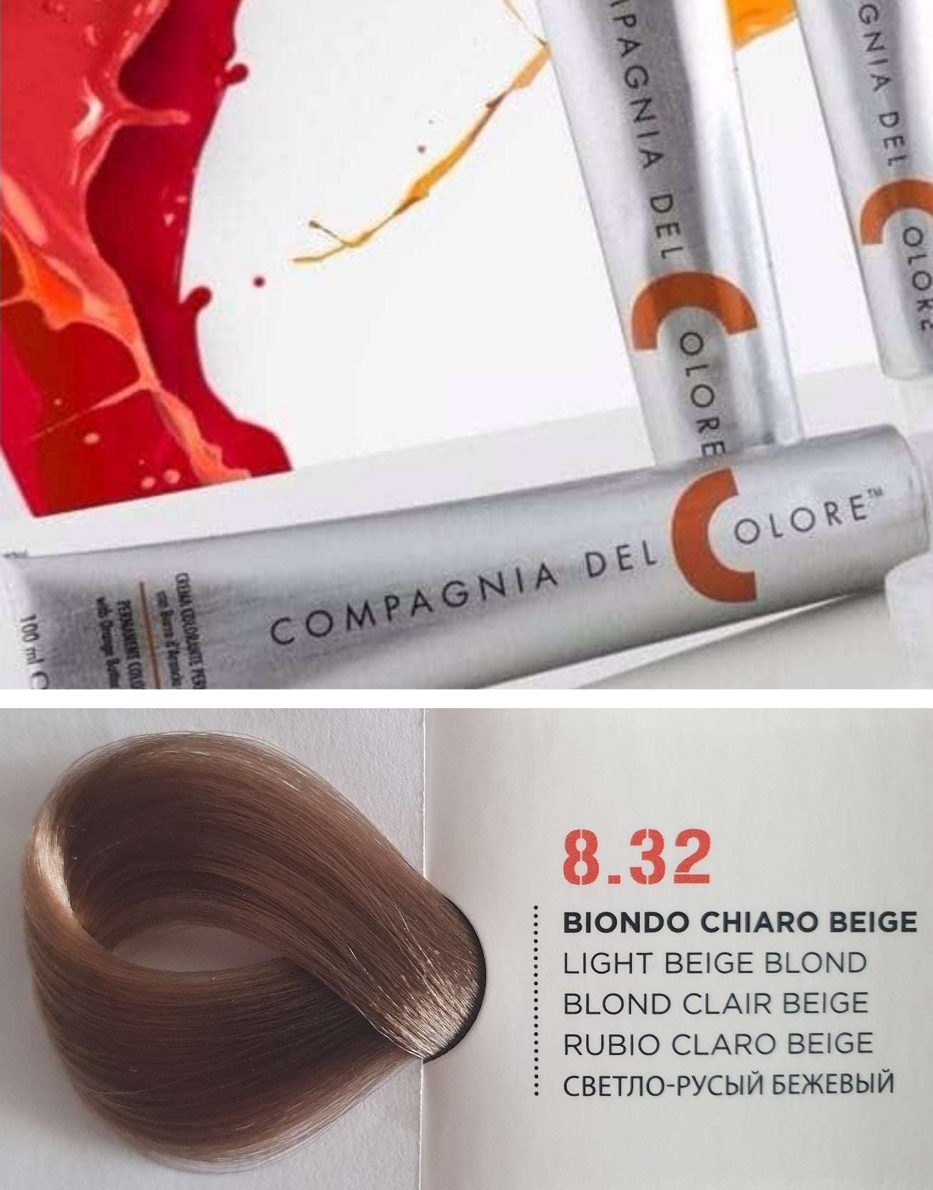 Vopsea pentru par Beige - BLOND DESCHIS  8.32 100ml