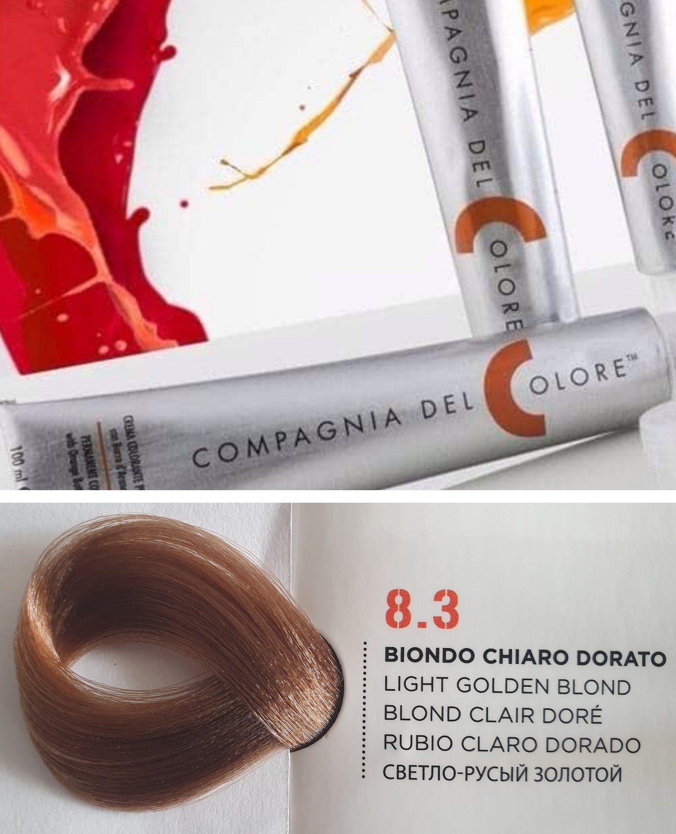 Vopsea pentru par Golden - BLOND DESCHIS 8.3 100ml