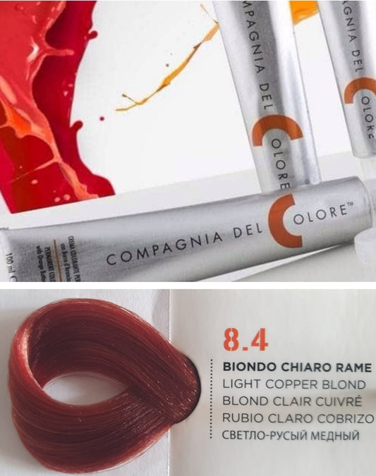 Vopsea pentru par Cupru - BLOND DESCHIS 8.4 100ml