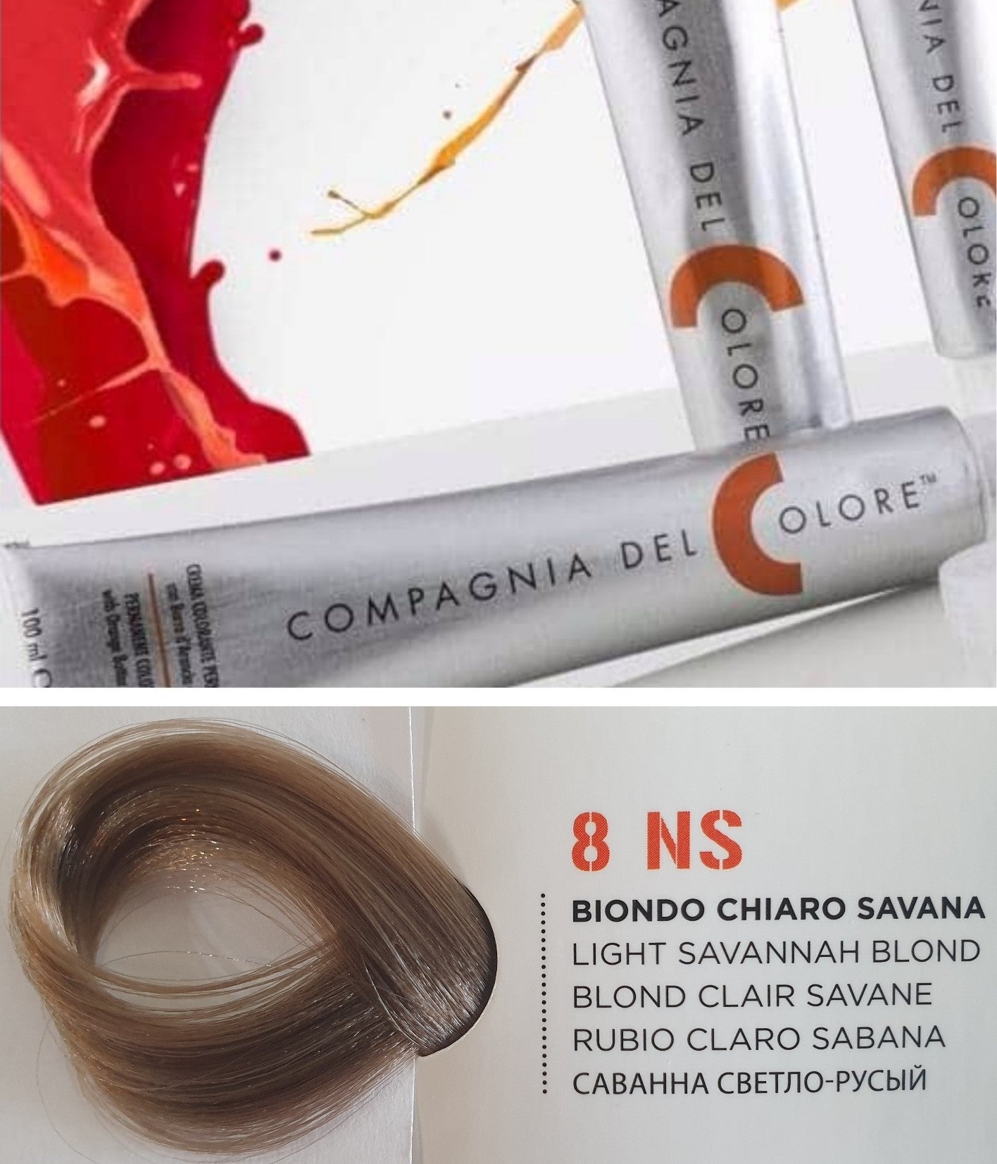 Vopsea pentru par Savanah - BLOND DESCHIS 8NS 100ml