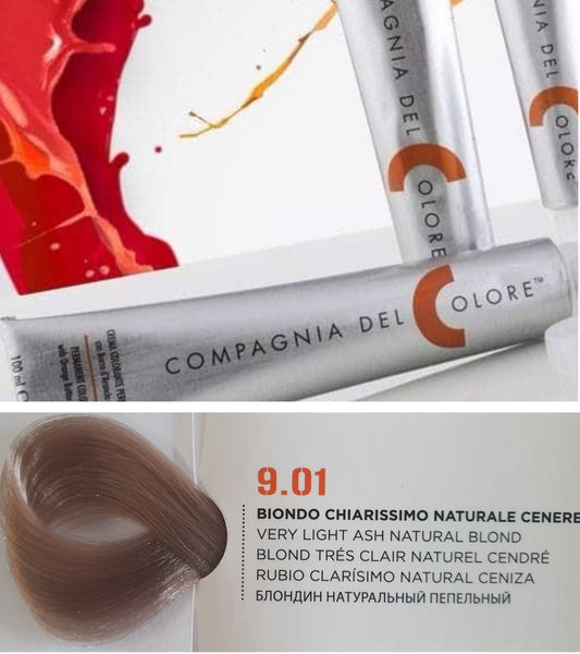 Vopsea pentru par Ash Natural - BLOND FOARTE DESCHIS 9.01 100ml