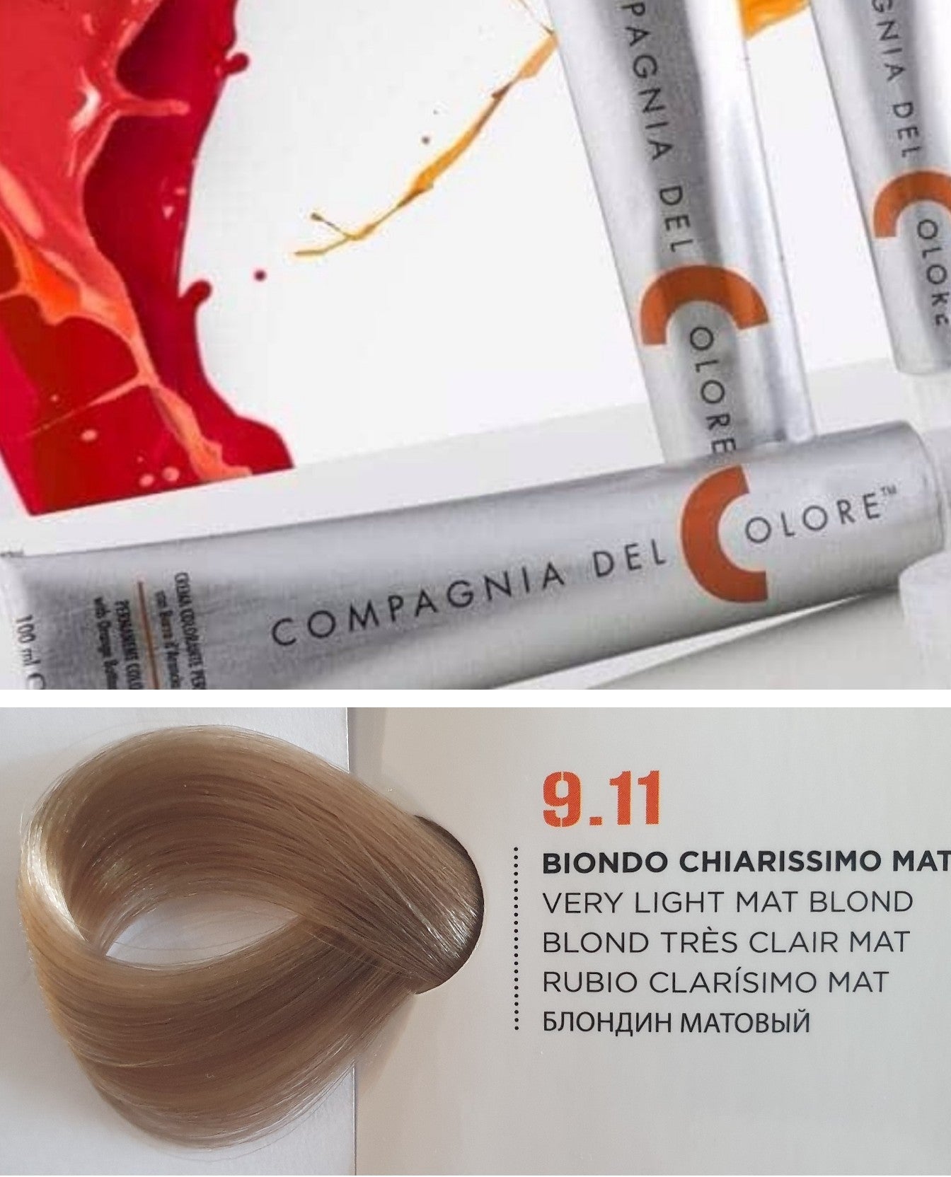 Vopsea pentru par Mat - BLOND FOARTE DESCHIS  9.11 100ml