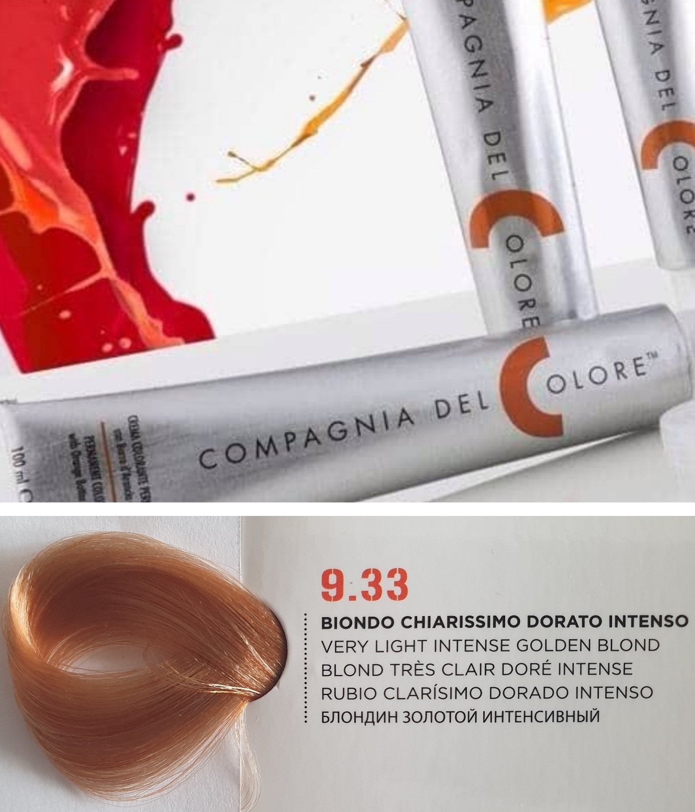 Vopsea pentru par Golden Intens - BLOND FOARTE DESCHIS 9.33 100ml