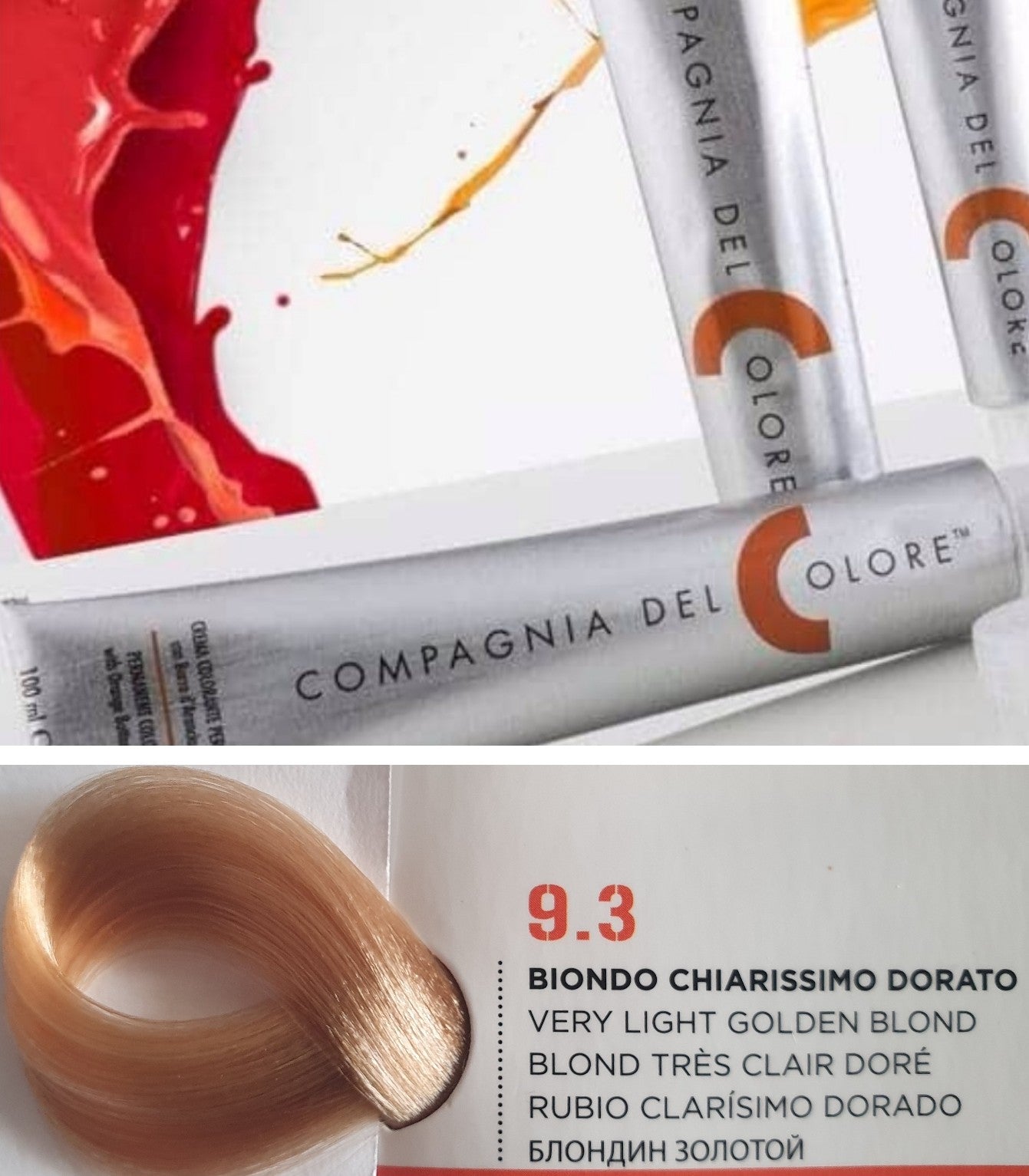 Vopsea pentru par Golden - BLOND FOARTE DESCHIS 9.3 100ml