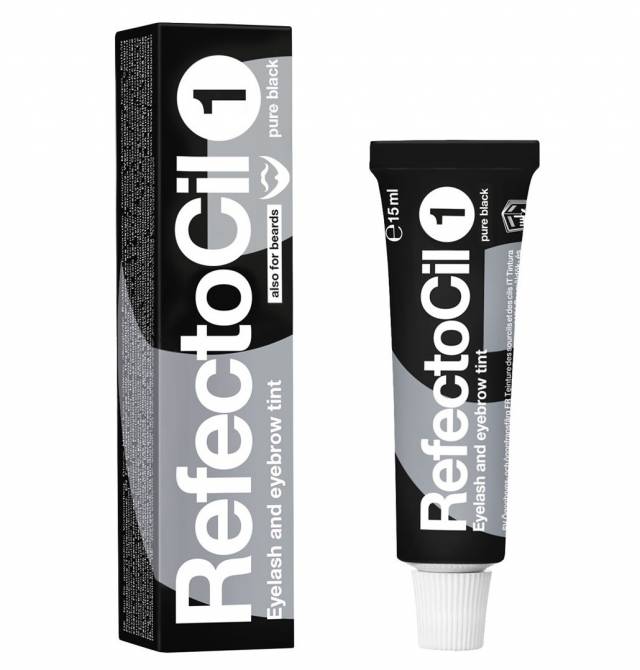 Vopsea pentru gene si sprancene RefectoCil - NEGRU INCHIS