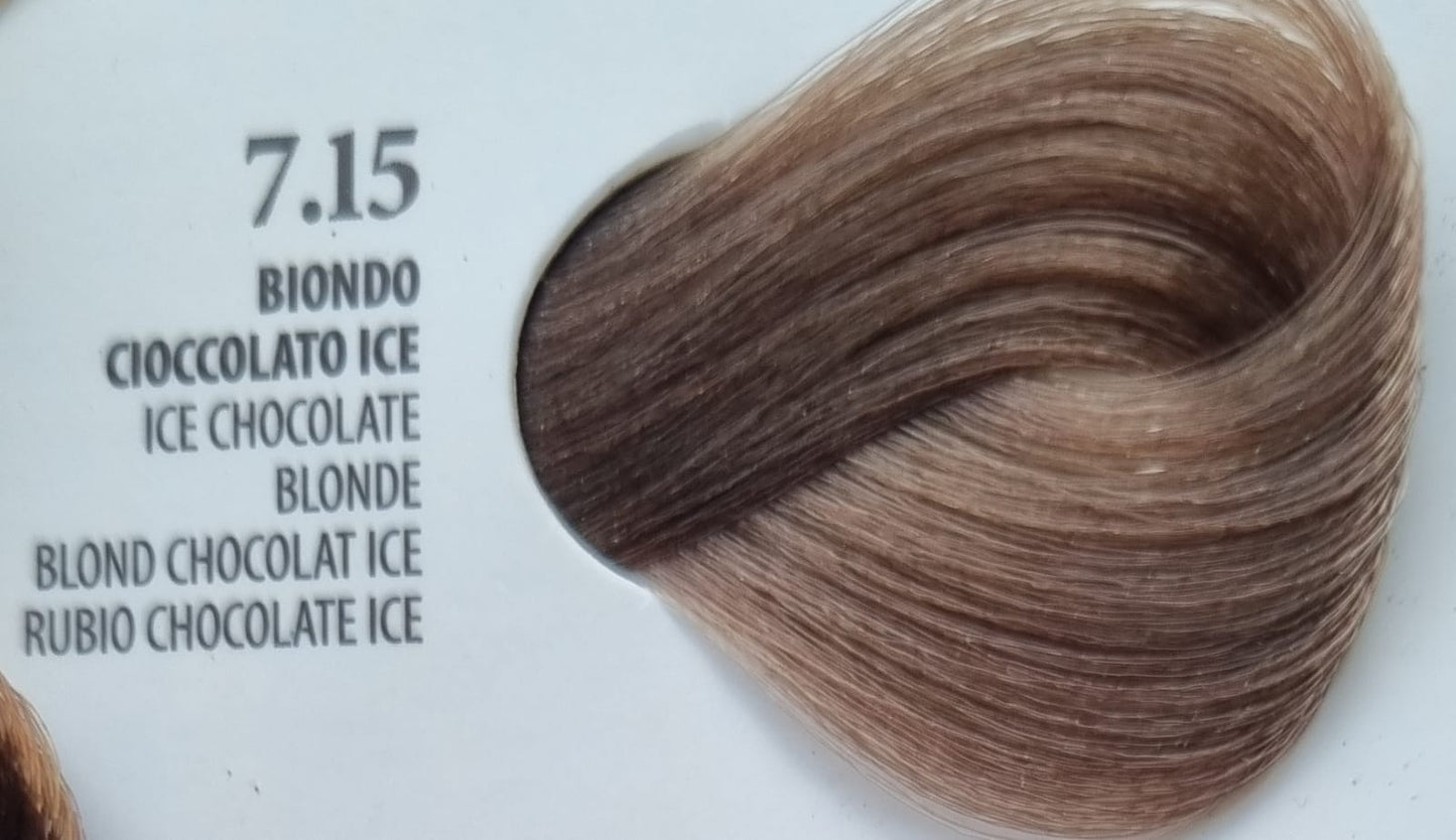 Vopsea Rapida 10 minute XHENSIL ITALIA - Blond Ciocolatiu Ice 7.15 100ml