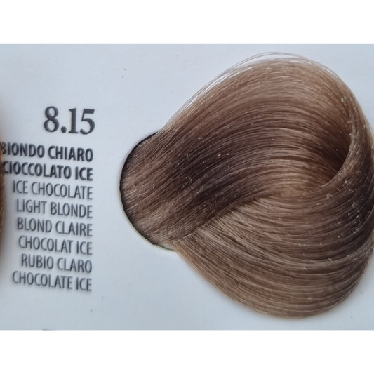 Vopsea Rapida 10 minute XHENSIL ITALIA - Blond Deschis Ciocolatiu Ice 8.15 100ml