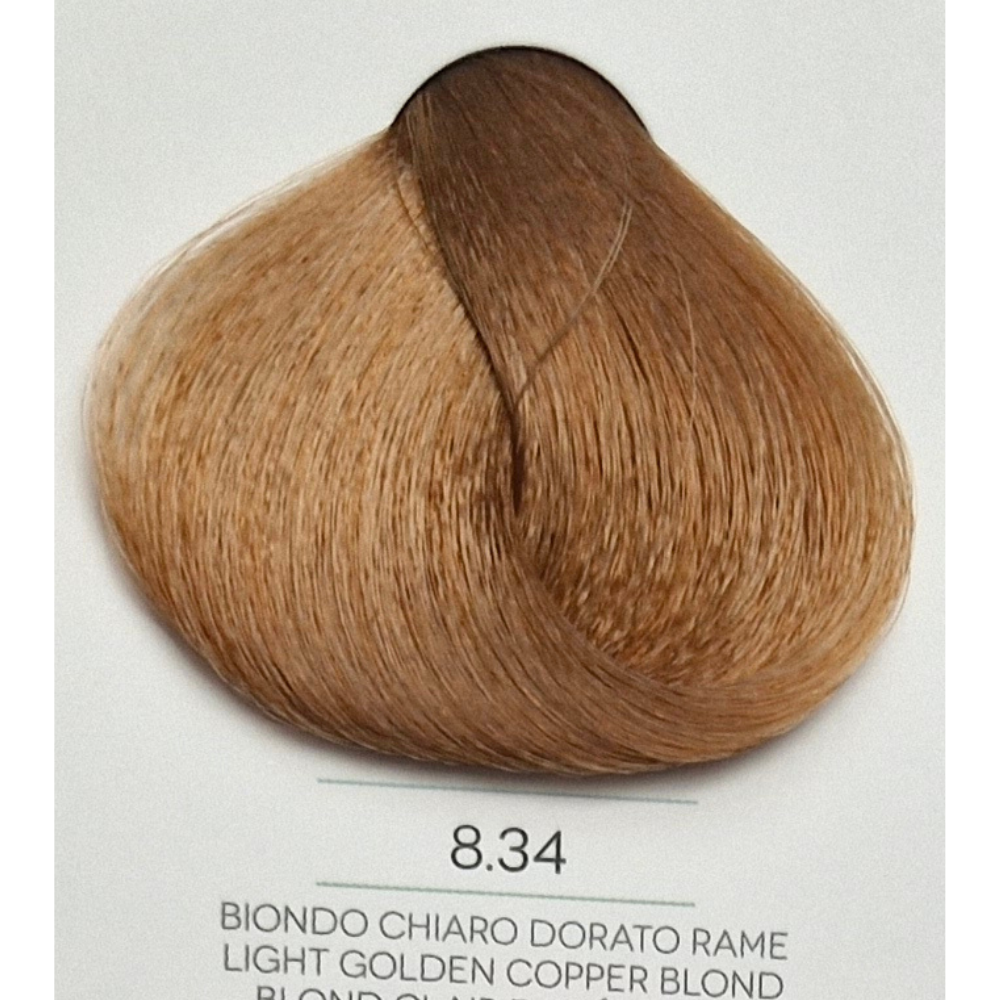 Vopsea Natural Touch All Free 100ml - LIGHT GOLDEN COPPER BLOND 8.34
