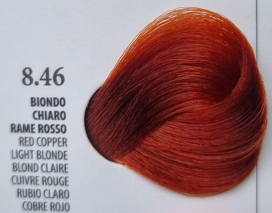 Vopsea Rapida 10 minute XHENSIL ITALIA - Blond Deschis Cupru Rosu 8.46 100ml