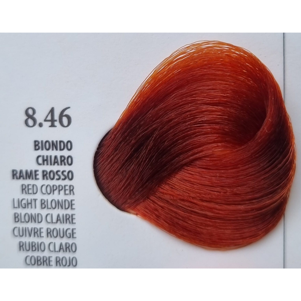 Vopsea Rapida 10 minute XHENSIL ITALIA - Blond Deschis Cupru Rosu 8.46 100ml