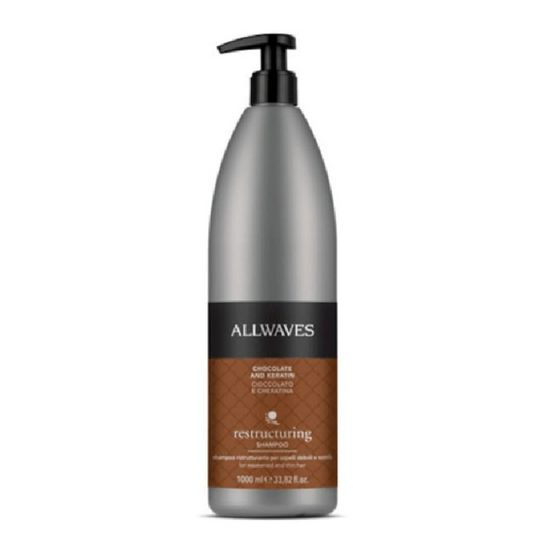 Sampon ALLWAVES par uscat si subtire -ciocolata si keratina 1000 ml