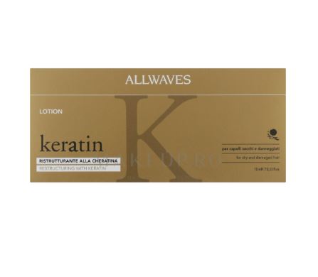 Fiole tratament cu Keratina ALLWAVES 10ml, 12 buc/set