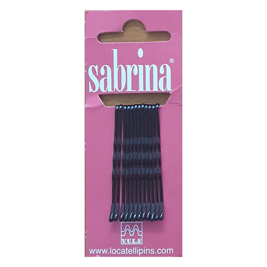 Agrafe ondulate negre - 5 cm - 12 buc/set (L57)
