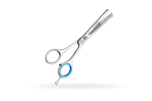 Foarfece din inox pentru tuns si filat, cu reazem Expert 6,5"