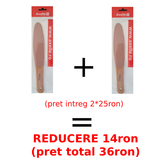 Pachet 2 Pile Lemn Pedichiura