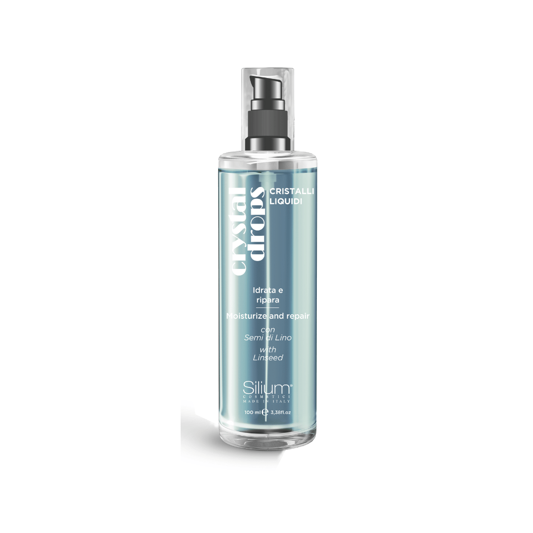 Crystal Drops SILIUM pt Hranire si Hidratare Par, cu ulei seminte de in 100ml