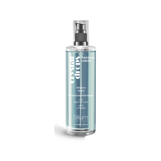 Crystal Drops SILIUM pt Hranire si Hidratare Par, cu ulei seminte de in 100ml